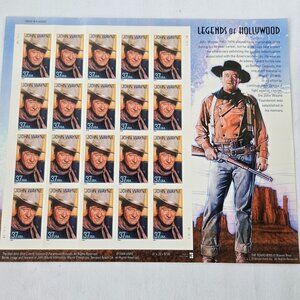 Legends of Hollywood Stamps featuring John Wayne 2004